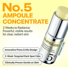 numbuzin - No.5 Glutathione TXA Advanced Dark Spot Ampoule Concentrate