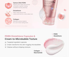 medicube - PDRN Pink Glutathione Capsule Cleansing Foam 120g