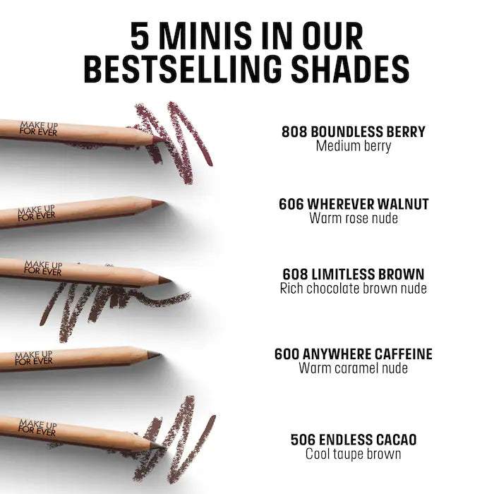 MAKE UP FOR EVER - Mini Artist Color Lip Pencils (whithout box)