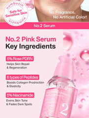numbuzin - No.2 Rose PDRN Collagen Plumping Serum 30ml