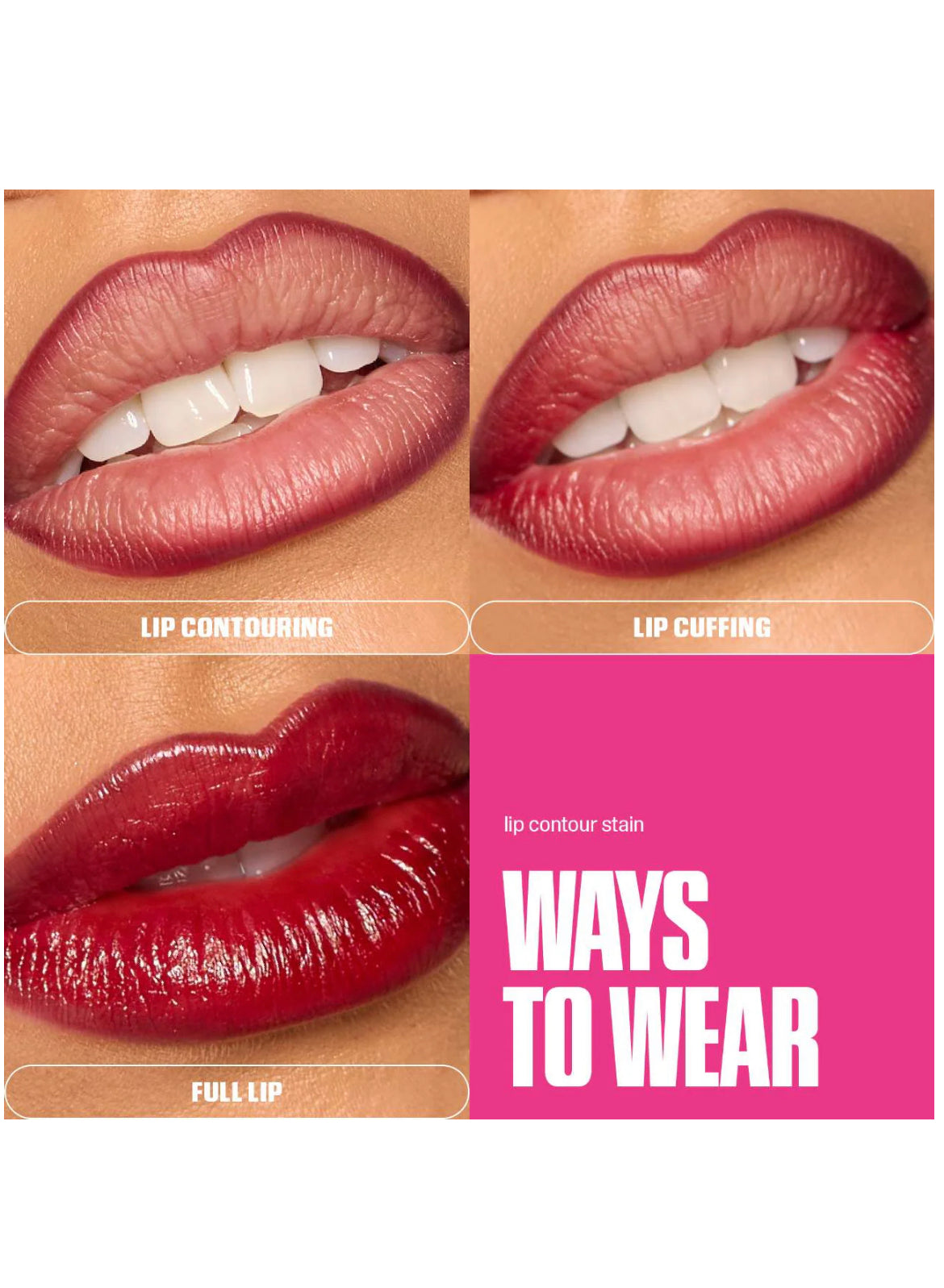 Huda Beauty Lip Contour Lip Stain For 12-Hour Wear