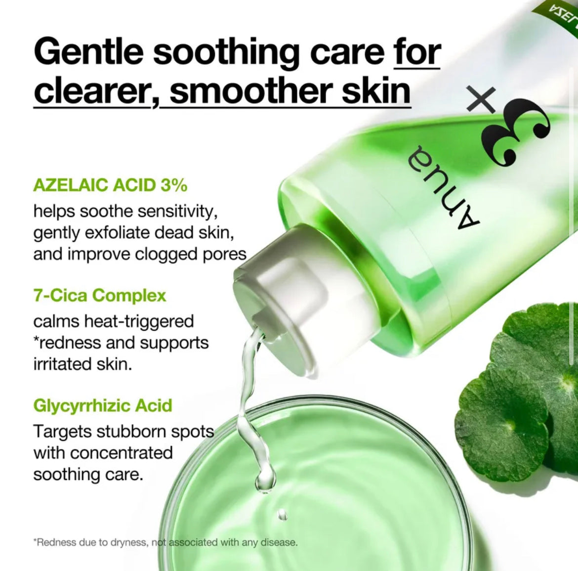 Anua - Azelaic Acid 3 Cica Skin Clarifying Toner 250ml