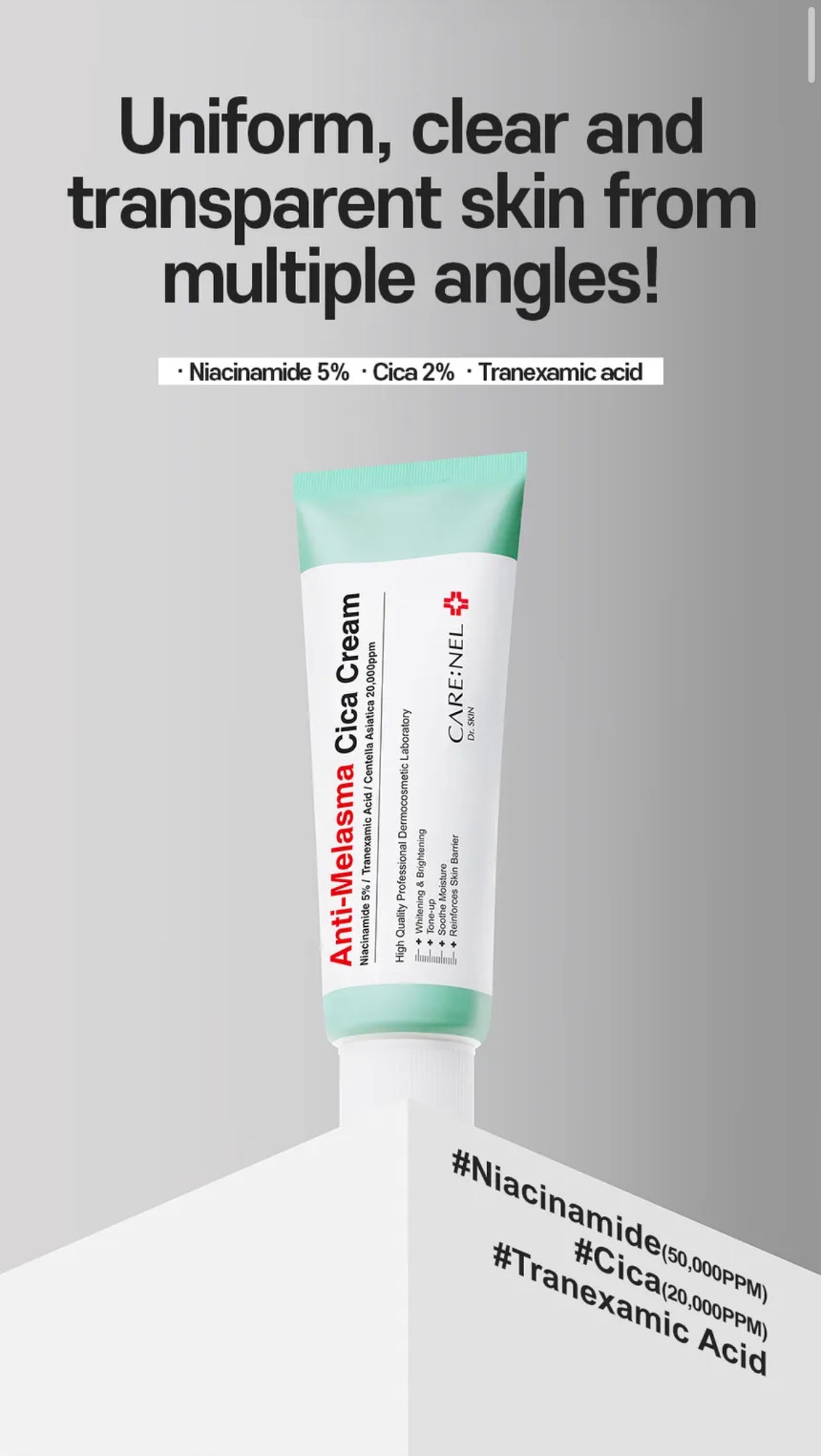CARE:NEL - Anti-Melasma Cica Cream 40ml
