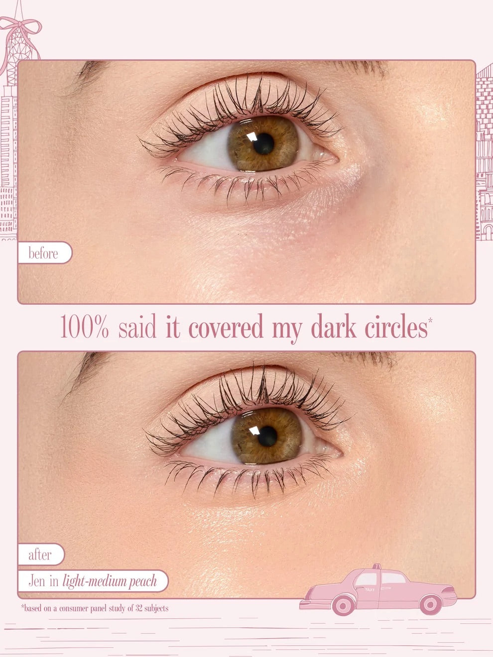 tarte - face card never declines cc full coverage undereye corrector & brush set