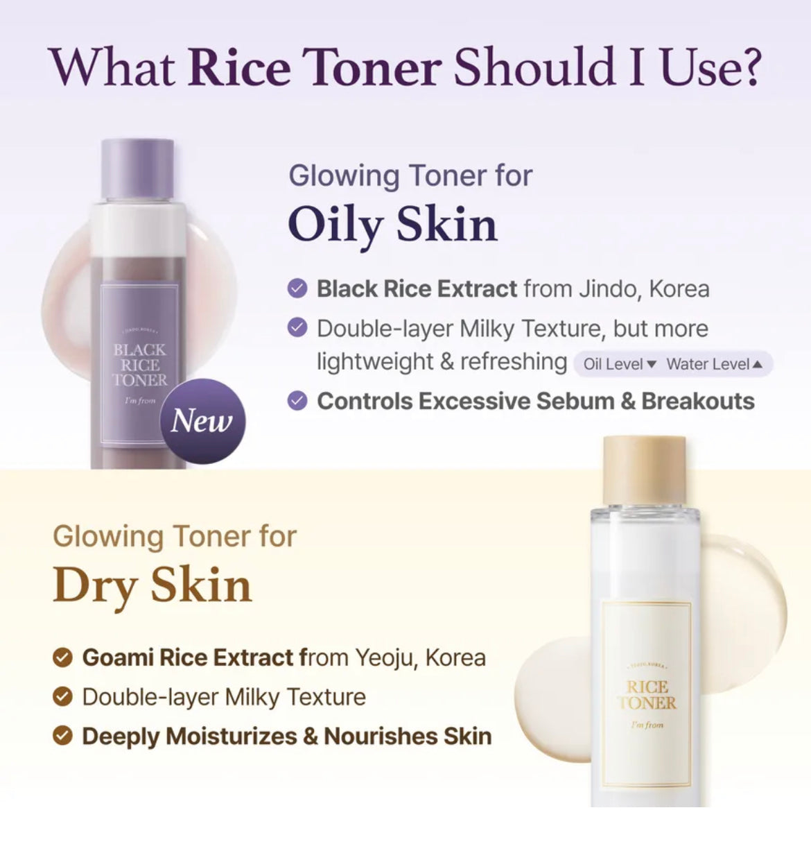 I'm from - Black Rice Toner 30ml
