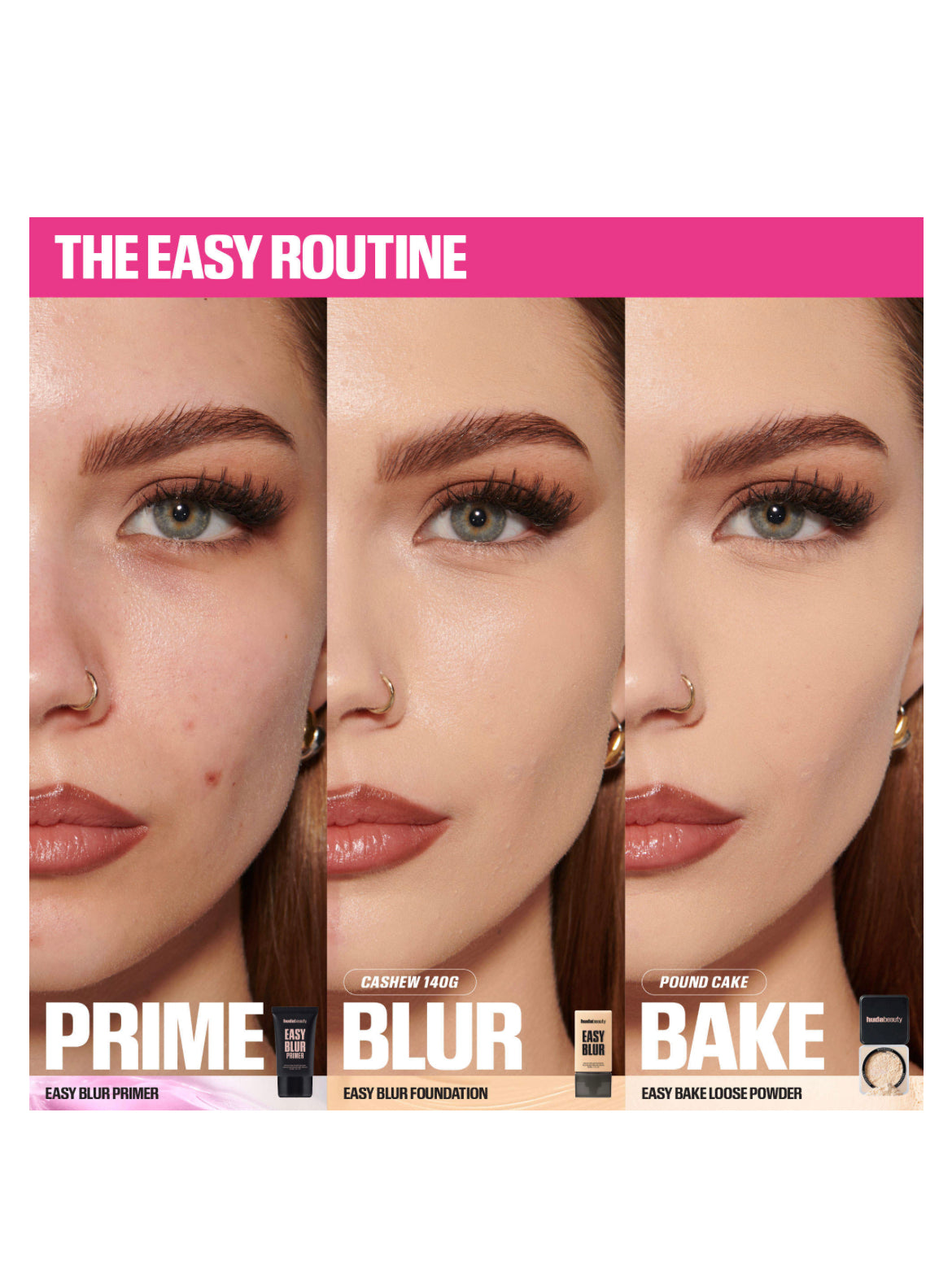 Huda Beauty Mini Easy Blur Natural Airbrush Foundation with Niacinamide (Mini Size 10ml)