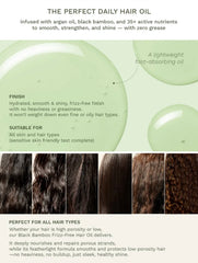 haruharu wonder - Black Bamboo Frizz-Free Hair Oil 80ml
