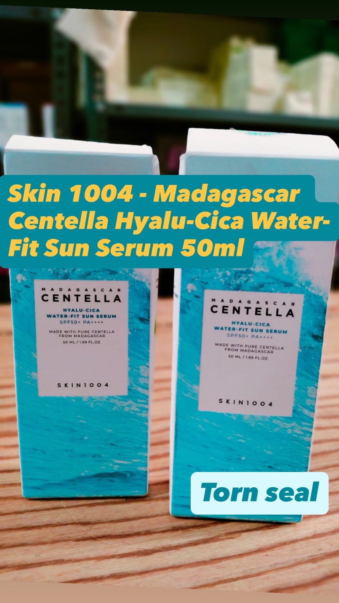 توالف الشحن - Skin 1004 Hyalu Cica Water fit sun serum 50ml