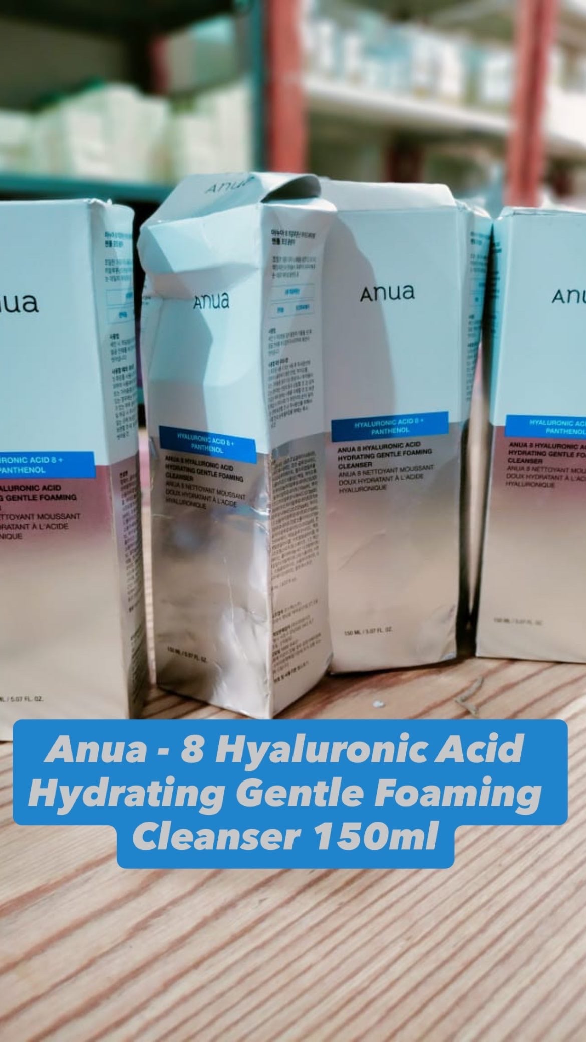 توالف الشحن - Anua 8 hyaluronic acid gentle foaming cleanser 150ml