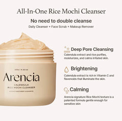 Arencia - Calendula Rice Mochi Cleanser 120g