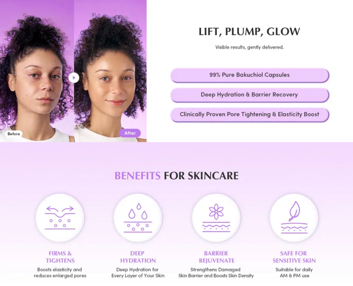 EQQUALBERRY - Bakuchiol Plumping Capsule Cream 50ml