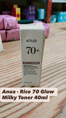 توالف الشحن - Anua rice glow milky toner 40ml