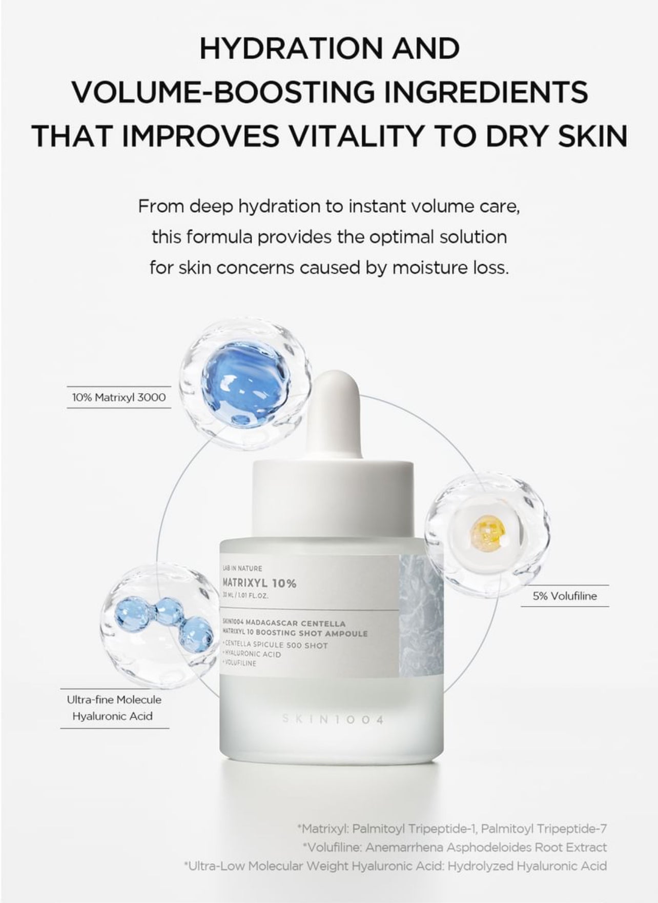 SKIN 1004 - Madagascar Centella Matrixyl 10 Boosting Shot Ampoule 30ml