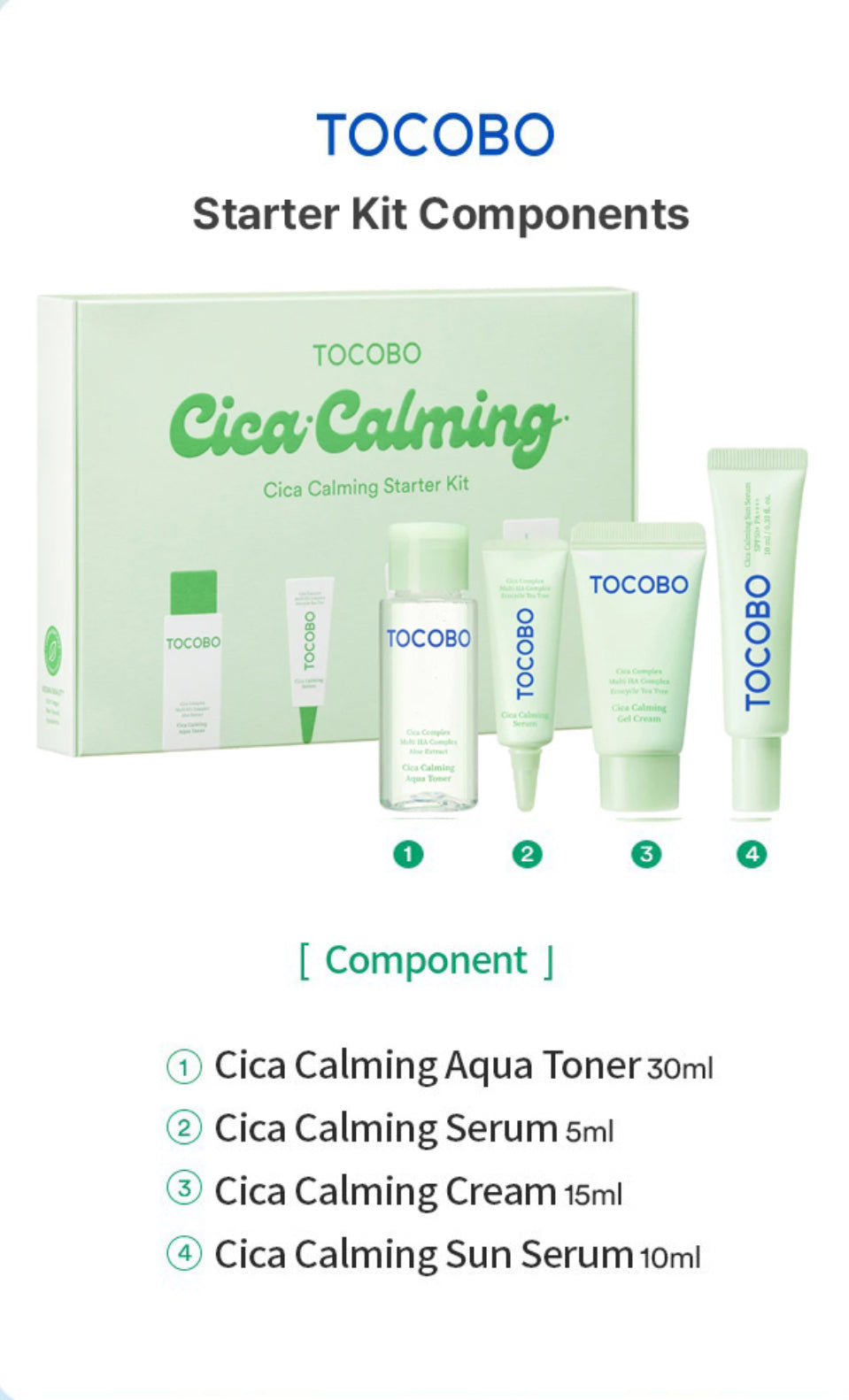 TOCOBO - Cica Calming Starter Kit